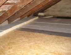 Aufbau einer Wrmedmmung auf einem Dachbodens in  Kln