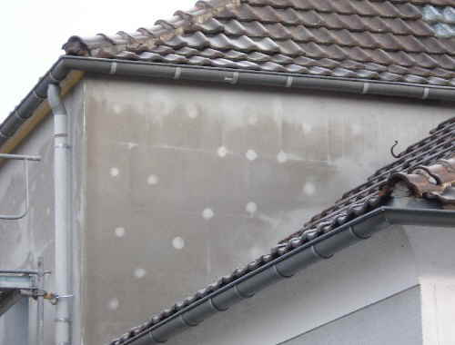 Bauschaden Wrmeverlust durch  Dmmstoffdbel  DSC04423